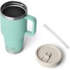 imageYETI Rambler 30 oz Travel Mug with Flip Straw Lid  Stainless Steel Vacuum Insulated Leakproof Cup Holder FriendlySea StoneTextured