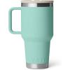imageYETI Rambler 30 oz Travel Mug with Flip Straw Lid  Stainless Steel Vacuum Insulated Leakproof Cup Holder FriendlySea StoneTextured