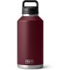 imageYETI Rambler 64 oz Bottle Vacuum Insulated Leakproof Stainless Steel with Chug Cap Royal BlueWild Vine Red