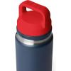 imageYETI Rambler Bottle Chug Cap NavyWhiteRescue RedNavy