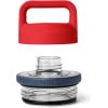 imageYETI Rambler Bottle Chug Cap NavyWhiteRescue RedNavy