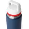 imageYETI Rambler Bottle Chug Cap NavyWhiteWhiteRescue Red