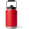 imageYETI Rambler Gallon Jug 20 Vacuum Insulated Leakproof Stainless Steel with MagCap Cape TaupeRescue Red