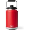 imageYETI Rambler Gallon Jug 20 Vacuum Insulated Leakproof Stainless Steel with MagCap Cape TaupeRescue Red