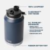 imageYETI Rambler Gallon Jug 20 Vacuum Insulated Leakproof Stainless Steel with MagCap Cape TaupeRoyal Blue