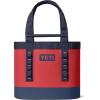 imageYETI Camino 35 Carryall with Internal Dividers AllPurpose Utility Boat and Beach Tote Bag Durable WaterproofRescue RedNavyWhite