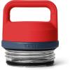 imageYETI Rambler Bottle Chug Cap NavyWhiteRescue RedNavy