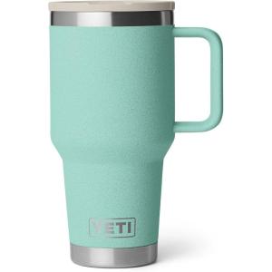 imageYETI Rambler 30 oz Travel Mug with Flip Straw Lid  Stainless Steel Vacuum Insulated Leakproof Cup Holder FriendlySea StoneTextured