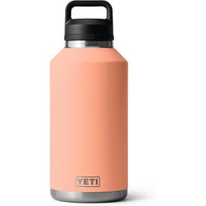 imageYETI Rambler 64 oz Bottle Vacuum Insulated Leakproof Stainless Steel with Chug Cap Royal BlueLow Country Peach