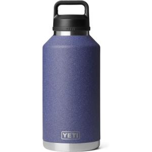 imageYETI Rambler 64 oz Bottle Vacuum Insulated Leakproof Stainless Steel with Chug Cap Royal BlueMoon Dust  Textured
