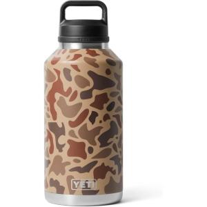 imageYETI Rambler 64 oz Bottle Vacuum Insulated Leakproof Stainless Steel with Chug Cap Royal BlueWetlands Camo
