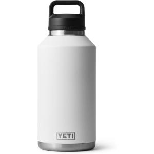 imageYETI Rambler 64 oz Bottle Vacuum Insulated Leakproof Stainless Steel with Chug Cap Royal BlueWhite
