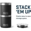 imageYETI Rambler 10 oz Ceramic Lined Lowball 20 Vacuum Insulated with MagSlider Lid Sea StoneBlack