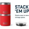 imageYETI Rambler 10 oz Ceramic Lined Lowball 20 Vacuum Insulated with MagSlider Lid Sea StoneRescue Red