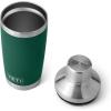imageYETI Rambler 20 oz Cocktail Shaker Stainless Steel Vacuum Insulated Sea StoneBlack Forest Green