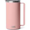 imageYETI Rambler 64 oz Pitcher Vacuum Insulated Stainless Steel with MagSlider Lid Sea StoneSandstone Pink