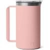 imageYETI Rambler 64 oz Pitcher Vacuum Insulated Stainless Steel with MagSlider Lid Sea StoneSandstone Pink