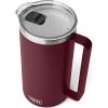 imageYETI Rambler 64 oz Pitcher Vacuum Insulated Stainless Steel with MagSlider Lid Sea StoneWild Vine Red