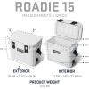 imageYETI Roadie 15 Hard Cooler with DoubleDuty Shoulder StrapWhiteBlue