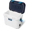 imageYETI Roadie 15 Hard Cooler with DoubleDuty Shoulder StrapWhiteBlue