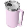 imageYETI Rambler 64 oz Pitcher Vacuum Insulated Stainless Steel with MagSlider Lid Sea StoneCherry Blossom