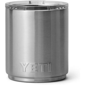 imageYETI Rambler 10 oz Ceramic Lined Lowball 20 Vacuum Insulated with MagSlider Lid Sea StoneStainless