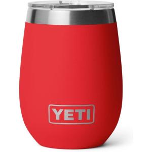 imageYETI Rambler 10 oz Wine Ceramic Lined Tumbler Sea StoneRescue Red