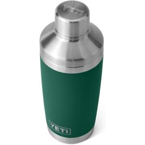 imageYETI Rambler 20 oz Cocktail Shaker Stainless Steel Vacuum Insulated Sea StoneBlack Forest Green