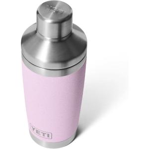 imageYETI Rambler 20 oz Cocktail Shaker Stainless Steel Vacuum Insulated Sea StoneCherry Blossom  Textured