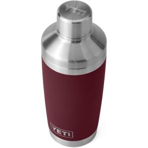 imageYETI Rambler 20 oz Cocktail Shaker Stainless Steel Vacuum Insulated Sea StoneWild Vine Red