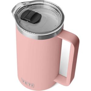 imageYETI Rambler 64 oz Pitcher Vacuum Insulated Stainless Steel with MagSlider Lid Sea StoneSandstone Pink