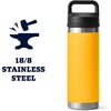 image:imageYETI Rambler 18 oz Bottle Leakproof Vacuum Insulated Stainless Steel with Chug Cap MistPinkGrasshopperAlpine Yellow