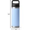 image:imageYETI Rambler 18 oz Bottle Leakproof Vacuum Insulated Stainless Steel with Chug Cap MistPinkGrasshopperBig Sky Blue