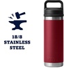 image:imageYETI Rambler 18 oz Bottle Leakproof Vacuum Insulated Stainless Steel with Chug Cap MistPinkGrasshopperHarvest Red
