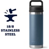 image:imageYETI Rambler 18 oz Bottle Leakproof Vacuum Insulated Stainless Steel with Chug Cap MistPinkGrasshopperNordic Blue