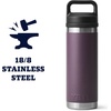 image:imageYETI Rambler 18 oz Bottle Leakproof Vacuum Insulated Stainless Steel with Chug Cap MistPinkGrasshopperNordic Purple
