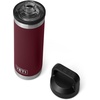 image:imageYETI Rambler 18 oz Bottle Leakproof Vacuum Insulated Stainless Steel with Chug Cap MistPinkGrasshopperWild Vine Red