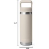 image:imageYETI Rambler 18 oz Bottle Vacuum Insulated Stainless Steel with Color Matching Straw Cap MistPinkGrasshopperCape Taupe