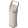 image:imageYETI Rambler 18 oz Bottle Vacuum Insulated Stainless Steel with Color Matching Straw Cap MistPinkGrasshopperCape Taupe