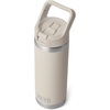 image:imageYETI Rambler 18 oz Bottle Vacuum Insulated Stainless Steel with Color Matching Straw Cap MistPinkGrasshopperCape Taupe