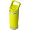 image:imageYETI Rambler 18 oz Bottle Vacuum Insulated Stainless Steel with Color Matching Straw Cap MistPinkGrasshopperFirefly Yellow