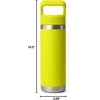 image:imageYETI Rambler 18 oz Bottle Vacuum Insulated Stainless Steel with Color Matching Straw Cap MistPinkGrasshopperFirefly Yellow