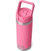 image:imageYETI Rambler 18 oz Bottle Vacuum Insulated Stainless Steel with Color Matching Straw Cap MistPinkGrasshopperHarbor Pink