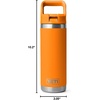 image:imageYETI Rambler 18 oz Bottle Vacuum Insulated Stainless Steel with Color Matching Straw Cap MistPinkGrasshopperKing Crab