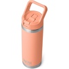 image:imageYETI Rambler 18 oz Bottle Vacuum Insulated Stainless Steel with Color Matching Straw Cap MistPinkGrasshopperLowcountry Peach