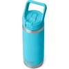 image:imageYETI Rambler 18 oz Bottle Vacuum Insulated Stainless Steel with Color Matching Straw Cap MistPinkGrasshopperReef Blue