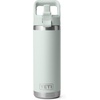 image:imageYETI Rambler 18 oz Bottle Vacuum Insulated Stainless Steel with Color Matching Straw Cap MistPinkGrasshopperRidgeline