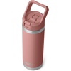 image:imageYETI Rambler 18 oz Bottle Vacuum Insulated Stainless Steel with Color Matching Straw Cap MistPinkGrasshopperSandstone Pink