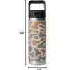 image:imageYETI Rambler 18 oz Bottle Vacuum Insulated Stainless Steel with Color Matching Straw Cap MistPinkGrasshopperTan Camo