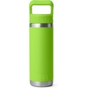 image:imageYETI Rambler 18 oz Bottle Vacuum Insulated Stainless Steel with Color Matching Straw Cap MistPinkGrasshopperVenom